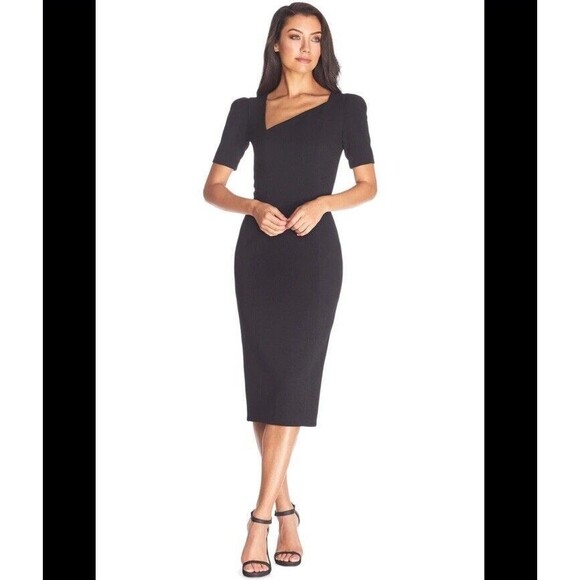 Dress The Population Dresses & Skirts - Dress the Population Elegant Black Midi Dress